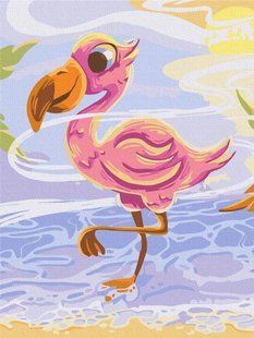 Картина за номерами "Миле фламінго &copy; Didevych Kateryna" KBS0143 30&times;40 см 45704 фото