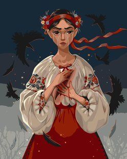 Картина за номерами &laquo;Українська дівчина (Катерина)&raquo;, 40&times;50 см, 10080-AC 40100800 фото