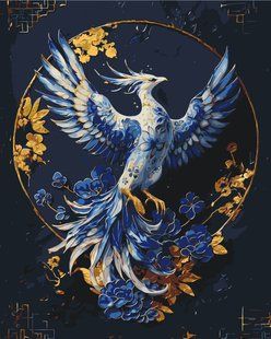 Картина за номерами &laquo;Фенікс з фарбами металік&raquo;, 40&times;50 см, LW 3447 1034470 фото