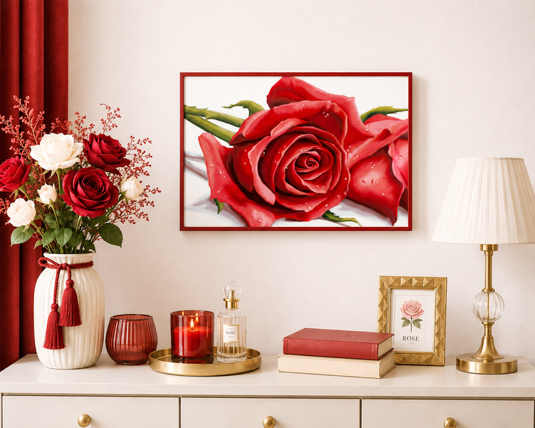 Алмазна мозаїка "Троянди" 20*30 см DT703 DT703 фото