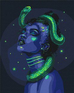Картина за номерами "Твоя неонова змія &copy; Соломія Ковальчук" BS54459 40&times;50 см 58562 фото