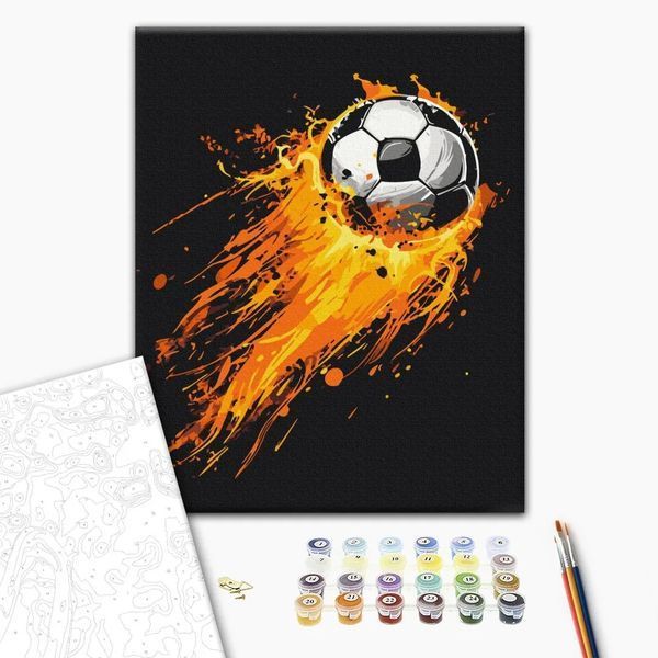 Картина за номерами "Вогняний гол" BS54100 40&times;50 см 55883 фото