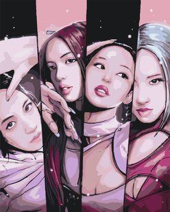 Картина за номерами &laquo;Блекпінк. K-pop&raquo;, 40&times;50 см, LW 30290 10302900 фото