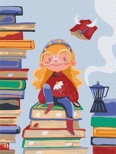 Картина за номерами "Книжкова фея &copy;Yana Kozak" KBS0122 30&times;40 см 45055 фото