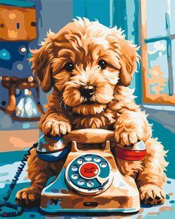 Картина за номерами &laquo;Милий песик (голдендудль)&raquo;, 40&times;50 см, LW 3467 1034670 фото
