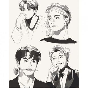 Картина за номерами BTS. Fan Art 40*50 см ArtCraft 10278-AC 40102780 фото