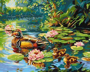 Картина за номерами &laquo;Сім'я качок&raquo;, 40&times;50 см, KHO 6656 2066560 фото