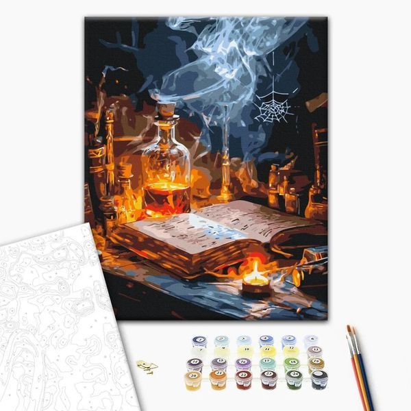Картина за номерами "Зілля та книги заклинань" BS54428 40&times;50 см 58425 фото