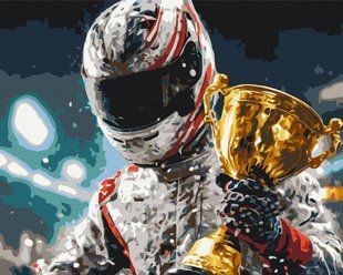 Картина за номерами "Шлях чемпіона з фарбами металік" BS54519 40&times;50 см 58869 фото