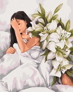 Картина за номерами "У ранкових обіймах лілій &copy; Mykhailyshyna Daria" BS54594 40&times;50 см 60168 фото