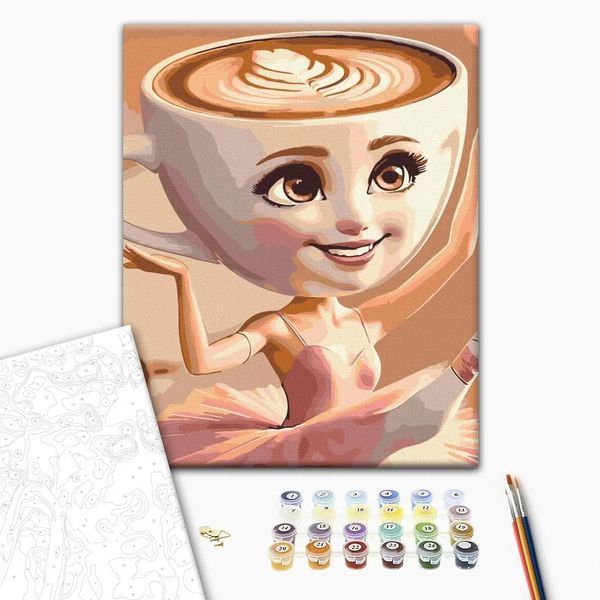 Картина за номерами "Ballerina Cappuccino" SBS037 40&times;40 см 57545 фото