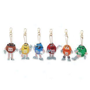 Набір брелоків "M&M's" 6 шт BR26 BR26 фото