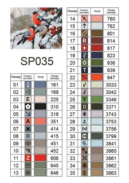 Алмазна мозаїка "Снігурі" 40*50 см SP035 SP035 фото