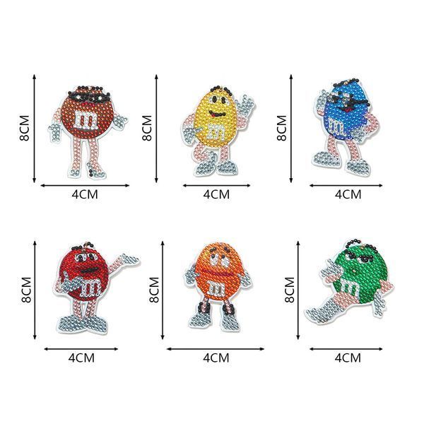 Набір брелоків "M&M's" 6 шт BR26 BR26 фото
