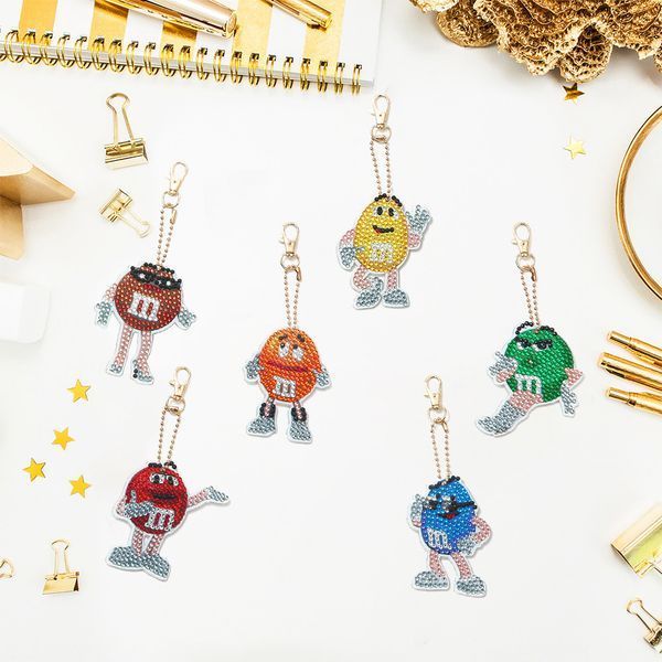 Набір брелоків "M&M's" 6 шт BR26 BR26 фото