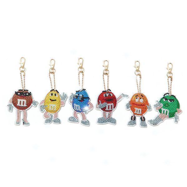 Набір брелоків "M&M's" 6 шт BR26 BR26 фото