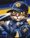 Картина за номерами "Котик поліцейський &copy;Маріанна Пащук" PBS53237 40&times;50 см 43696 фото 1